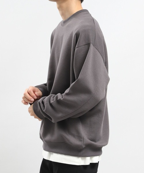 GLOBAL WORK Smile Seed Store（グローバルワーク スマイルシードストア）の「ドライ裏毛スウェットプルオーバー/984038（スウェット・メンズ・サックスブルー/オフホワイト/チャコール・SMALL/LARGE/X-LARGE/MEDIUM）」の9枚目の写真