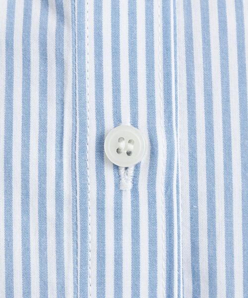 coen（コーエン）の「ピーチタッチクレリックバンドカラーシャツ（シャツ/ブラウス・レディース・コバルトブルー/オフホワイト/ライトブルー・M/L）」の5枚目の写真