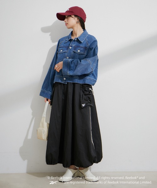 VIS（ビス）の「【Reebok別注】バルーンヘムキャミワンピース（ワンピース・レディース・ライトグリーン/ブラック・FREE）」の7枚目の写真