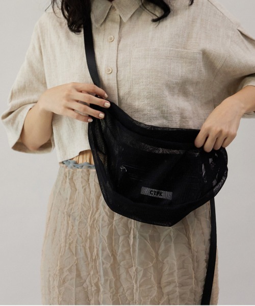 CONTROL FREAK / CTFK(コントロールフリーク)の「CONTROL FREAK / CTFK(コントロールフリーク)メッシュハーフムーンショルダー(ショルダーバッグ・レディース・アイボリー/レッド/ブルー/ブラック/グレー/グリーン・FREE)」の16枚目の写真