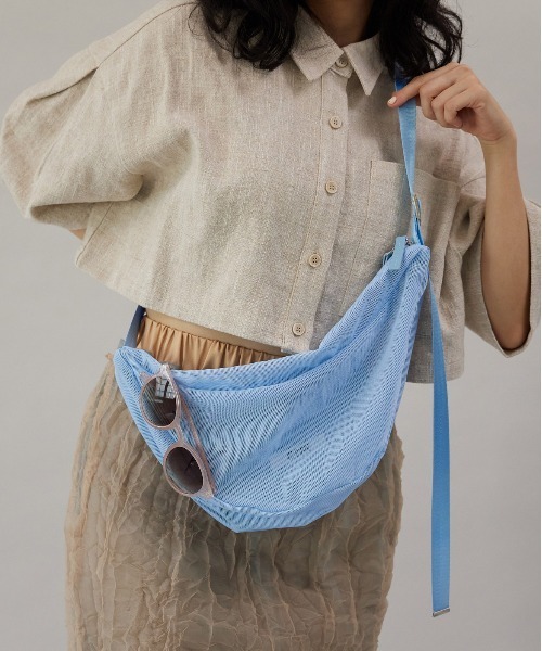 CONTROL FREAK / CTFK(コントロールフリーク)の「CONTROL FREAK / CTFK(コントロールフリーク)メッシュハーフムーンショルダー(ショルダーバッグ・レディース・アイボリー/レッド/ブルー/ブラック/グレー/グリーン・FREE)」の21枚目の写真