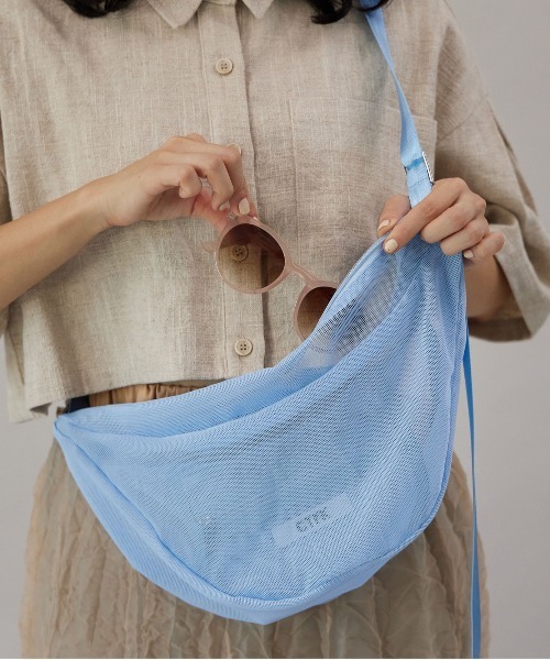 CONTROL FREAK / CTFK(コントロールフリーク)の「CONTROL FREAK / CTFK(コントロールフリーク)メッシュハーフムーンショルダー(ショルダーバッグ・レディース・アイボリー/レッド/ブルー/ブラック/グレー/グリーン・FREE)」の22枚目の写真