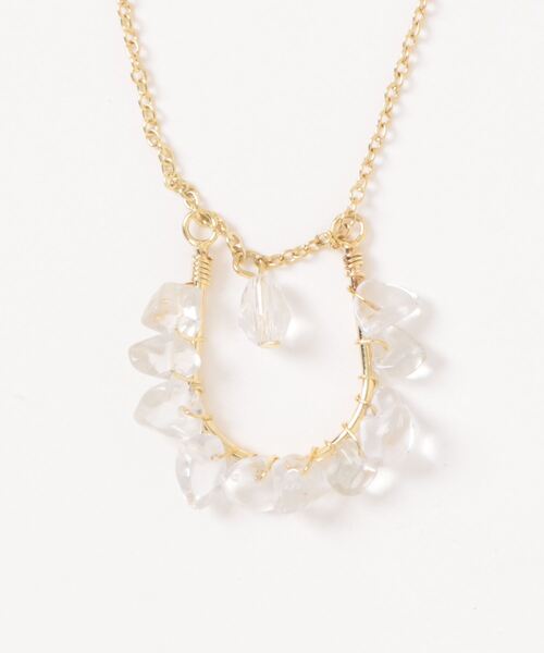 チャイハネ（チャイハネ）の「【チャイハネ】カットカラリアネックレス（ネックレス・レディース・パープル/クリア/ブラック/レッド/ライトグリーン・FREE）」の5枚目の写真