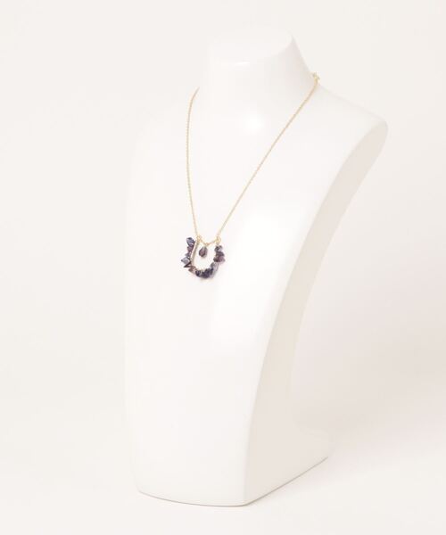 チャイハネ（チャイハネ）の「【チャイハネ】カットカラリアネックレス（ネックレス・レディース・パープル/クリア/ブラック/レッド/ライトグリーン・FREE）」の7枚目の写真