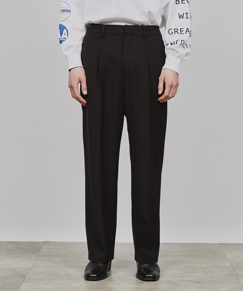 tk.TAKEO KIKUCHI(ティーケータケオキクチ)の「◆ルーズテーパードスラックス(スラックス・メンズ・オフホワイト/ブラック/ダークグリーン/チャコールグレー・02/03/01)」の6枚目の写真