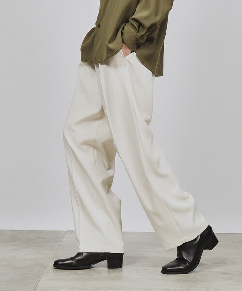 tk.TAKEO KIKUCHI(ティーケータケオキクチ)の「◆ルーズテーパードスラックス(スラックス・メンズ・オフホワイト/ブラック/ダークグリーン/チャコールグレー・02/03/01)」の14枚目の写真