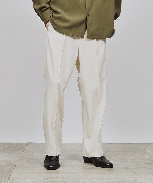 tk.TAKEO KIKUCHI(ティーケータケオキクチ)の「◆ルーズテーパードスラックス(スラックス・メンズ・オフホワイト/ブラック/ダークグリーン/チャコールグレー・02/03/01)」の15枚目の写真