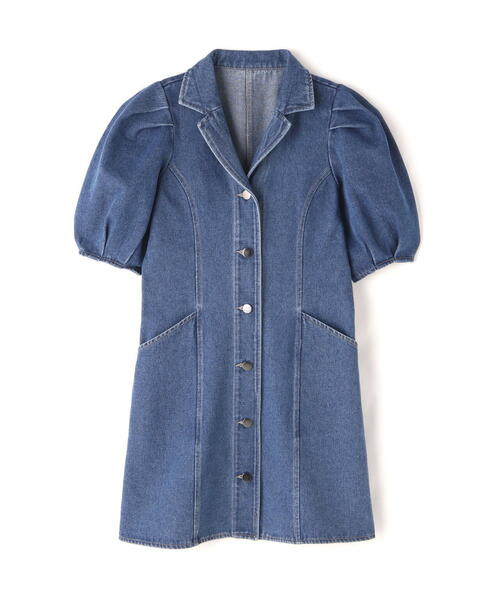 FREE'S MART（フリーズマート）の「デニムミニワンピース（ワンピース・レディース・ワンウォッシュ/ライトインディゴブルー/ホワイト系その他・SMALL/MEDIUM）」の12枚目の写真