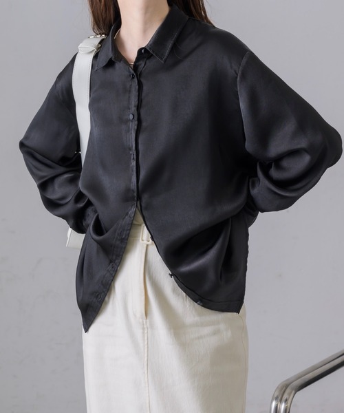 NEUNA（ヌナ）の「サテンシャツトップス（シャツ/ブラウス）」 - WEAR
