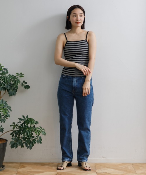 AMERICAN RAG CIE（アメリカンラグシー）の「Robert P’miller Prib Cup Cami（キャミソール・レディース・ブルー/チャコールグレー/イエロー/ネイビー・FREE）」の8枚目の写真