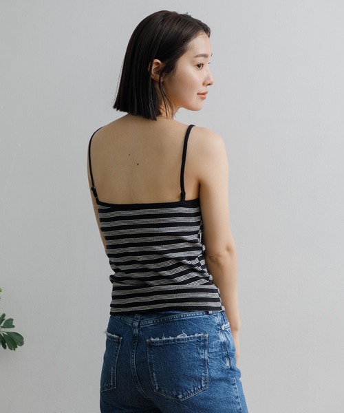 AMERICAN RAG CIE（アメリカンラグシー）の「Robert P’miller Prib Cup Cami（キャミソール・レディース・ブルー/チャコールグレー/イエロー/ネイビー・FREE）」の5枚目の写真