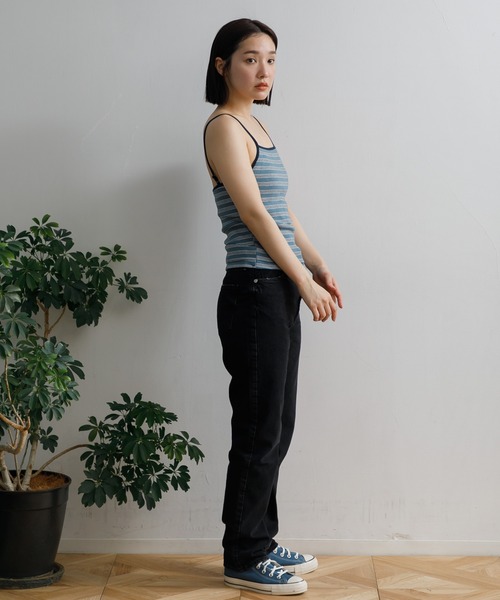 AMERICAN RAG CIE（アメリカンラグシー）の「Robert P’miller Prib Cup Cami（キャミソール・レディース・ブルー/チャコールグレー/イエロー/ネイビー・FREE）」の9枚目の写真