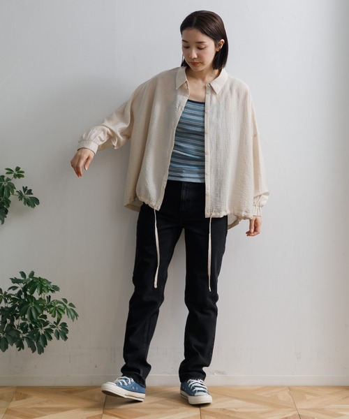 AMERICAN RAG CIE（アメリカンラグシー）の「Robert P’miller Prib Cup Cami（キャミソール・レディース・ブルー/チャコールグレー/イエロー/ネイビー・FREE）」の12枚目の写真