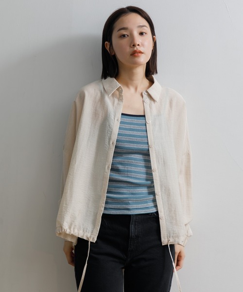 AMERICAN RAG CIE（アメリカンラグシー）の「Robert P’miller Prib Cup Cami（キャミソール・レディース・ブルー/チャコールグレー/イエロー/ネイビー・FREE）」の13枚目の写真