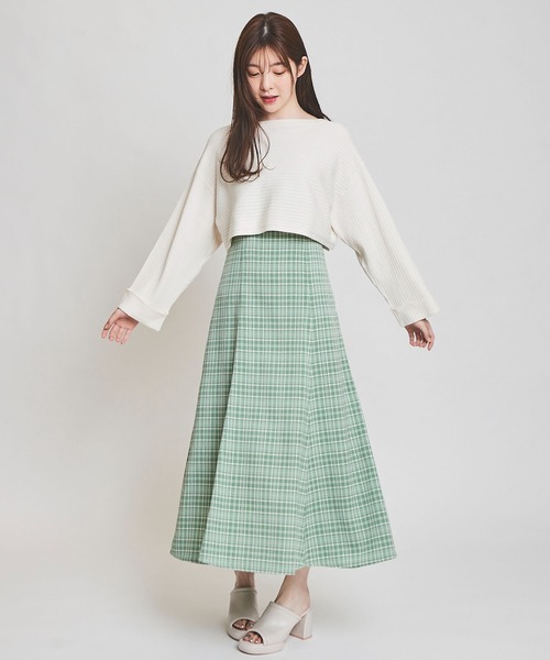 【チャチャさん】mal. コクーンワンピース　カーキ セール】Vネックコクーンワンピース（ワンピース）｜MICA&DEAL