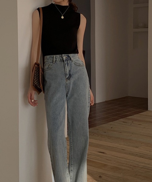 Miniministore(ミニミニストア)の「タンクトップ プチハイネック レディース(タンクトップ・レディース・ベージュ/イエロー/ホワイト/ブラック/グレー・FREE)」の8枚目の写真