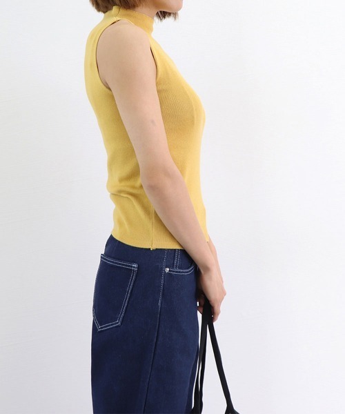 Miniministore(ミニミニストア)の「タンクトップ プチハイネック レディース(タンクトップ・レディース・ベージュ/イエロー/ホワイト/ブラック/グレー・FREE)」の19枚目の写真