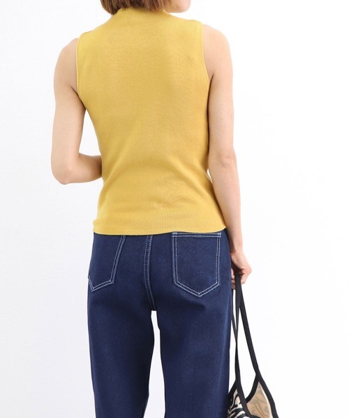 Miniministore(ミニミニストア)の「タンクトップ プチハイネック レディース(タンクトップ・レディース・ベージュ/イエロー/ホワイト/ブラック/グレー・FREE)」の20枚目の写真