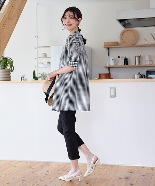Tiaclasse(ティアクラッセ)の「アンクルテーパードパンツ(その他パンツ・レディース・サックスブルー/オフホワイト/ネイビー/ブラック/ピンク/ライトベージュ・S/M/L)」の20枚目の写真