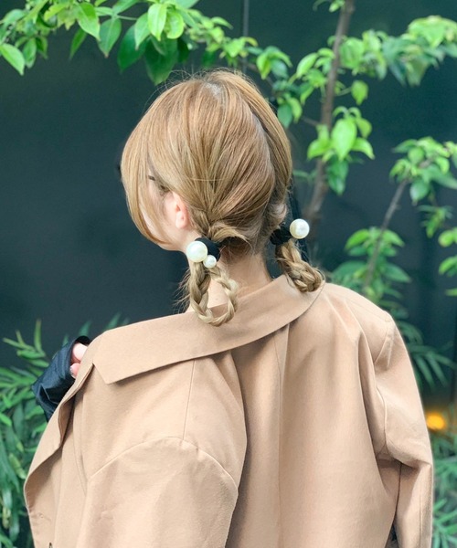 ヘアゴム No.78 ヘアゴム Candy Arrange マルチシェイプ カラー メタル 3本