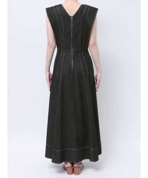 【セール】フレアデニムワンピース（ワンピース）｜LAGUNAMOON（ラグナムーン）