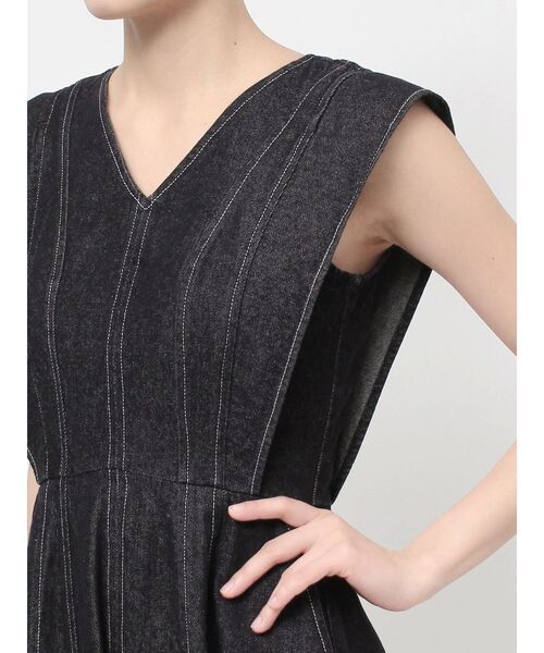 【セール】フレアデニムワンピース（ワンピース）｜LAGUNAMOON（ラグナムーン）