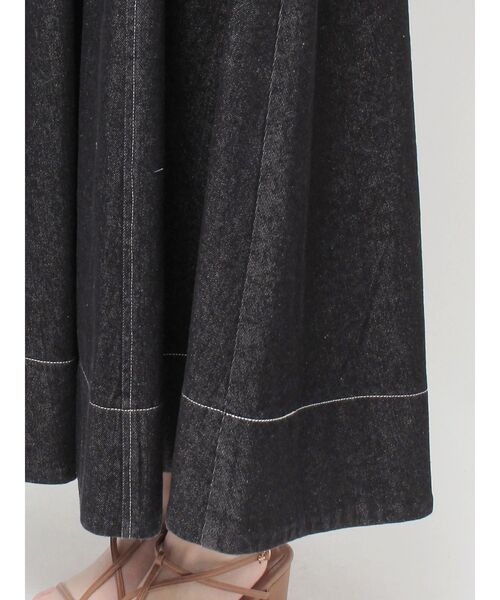 【セール】フレアデニムワンピース（ワンピース）｜LAGUNAMOON（ラグナムーン）