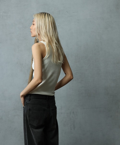 paradigm（パラダイム）の「コットン100%アメスリリブタンク（タンクトップ・レディース・ホワイト/ライトグレー/ブラック系その他・MEDIUM/SMALL）」の6枚目の写真