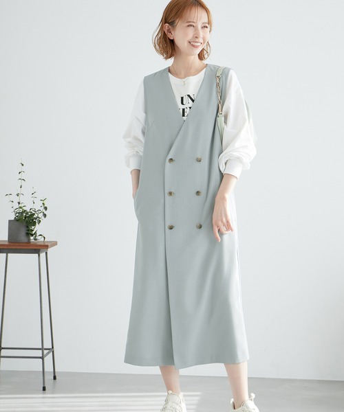 ROPE' PICNIC（ロペピクニック）の「ジレジャンパースカート/UVカット