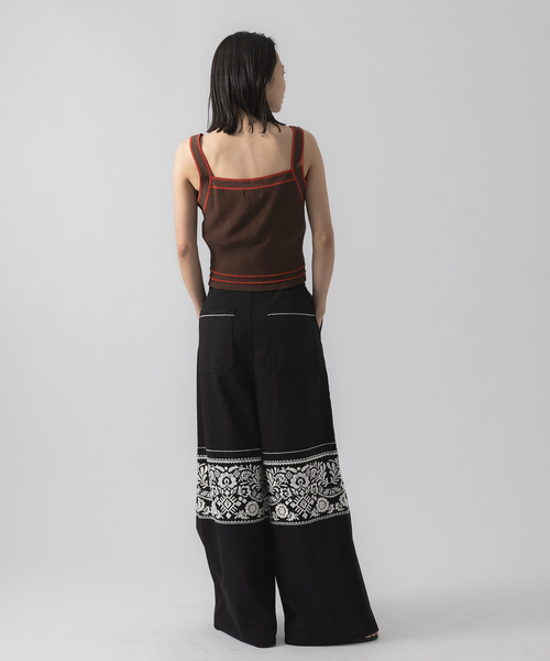 JOURNAL STANDARD（ジャーナルスタンダード）の「【KIARIS vintage＆closet×JS】ニットキャミソール（キャミソール・レディース・ライトグレー/ブラウン・FREE）」の3枚目の写真