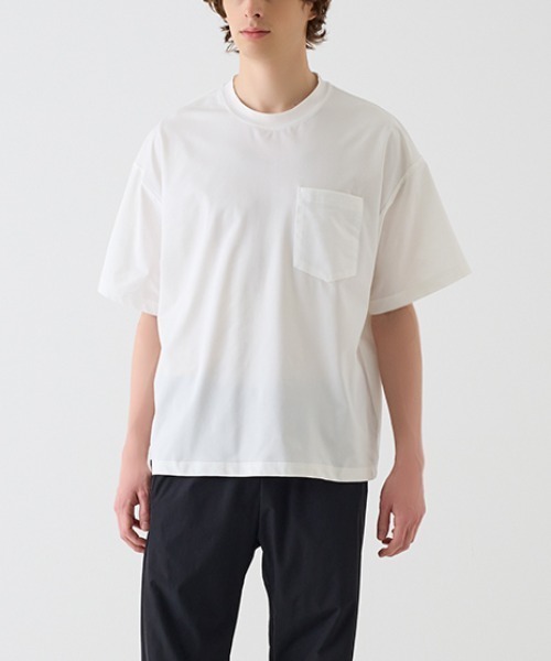 BODY WILD(ボディーワイルド)の「BODY WILD/ボディワイルド サウナTシャツ ドライニット×メッシュ BEAMSコラボ(Tシャツ/カットソー・メンズ・ホワイト/ネイビー/ブラック・SMALL/MEDIUM/LARGE)」の2枚目の写真