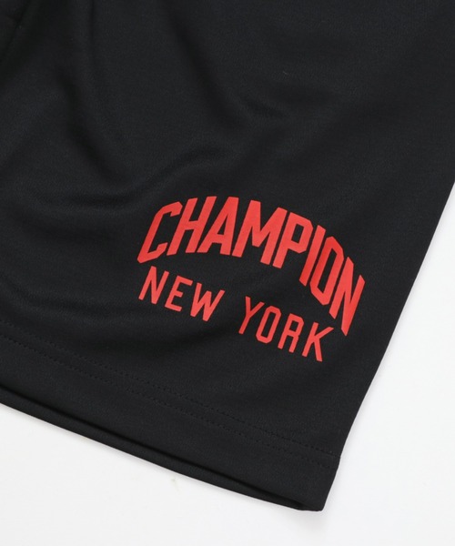 Champion(チャンピオン)の「Champion/チャンピオン T-SHIRT AND SHORTS SET(ジャージ・キッズ・チャコールグレー/ブルー/ライトブルー/ブラック/ライム・150/140/130/120/160)」の6枚目の写真