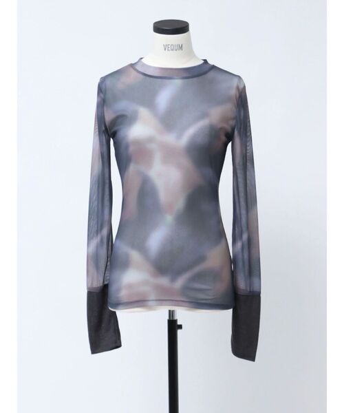 VEQUM(VEQUM)の「【VEQUM】SKIN FIT LONG TOP(Tシャツ/カットソー・レディース・グレー/ホワイト/ブラック/その他・FREE)」の12枚目の写真