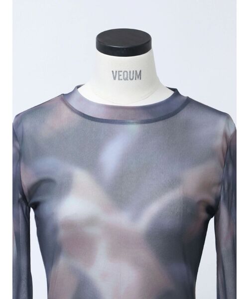 VEQUM(VEQUM)の「【VEQUM】SKIN FIT LONG TOP(Tシャツ/カットソー・レディース・グレー/ホワイト/ブラック/その他・FREE)」の6枚目の写真