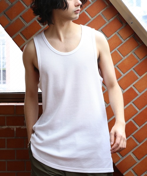 ８(eight)（エイト）の「ワッフルタンクトップ（タンクトップ・メンズ・ブラック系その他3/ブラック系その他2/ホワイト系その他3/ホワイト系その他2/ブラック系その他/ホワイト系その他・MEDIUM/LARGE）」の3枚目の写真