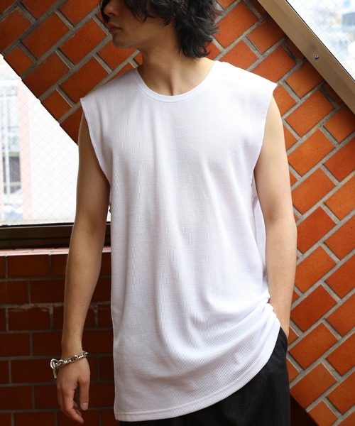 ８(eight)（エイト）の「ワッフルタンクトップ（タンクトップ・メンズ・ブラック系その他3/ブラック系その他2/ホワイト系その他3/ホワイト系その他2/ブラック系その他/ホワイト系その他・MEDIUM/LARGE）」の4枚目の写真