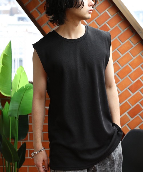 ８(eight)（エイト）の「ワッフルタンクトップ（タンクトップ・メンズ・ブラック系その他3/ブラック系その他2/ホワイト系その他3/ホワイト系その他2/ブラック系その他/ホワイト系その他・MEDIUM/LARGE）」の6枚目の写真