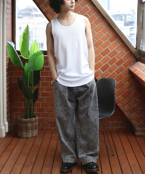 ８(eight)（エイト）の「ワッフルタンクトップ（タンクトップ・メンズ・ブラック系その他3/ブラック系その他2/ホワイト系その他3/ホワイト系その他2/ブラック系その他/ホワイト系その他・MEDIUM/LARGE）」の9枚目の写真