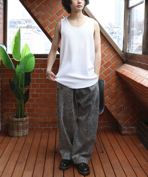 ８(eight)（エイト）の「ワッフルタンクトップ（タンクトップ・メンズ・ブラック系その他3/ブラック系その他2/ホワイト系その他3/ホワイト系その他2/ブラック系その他/ホワイト系その他・MEDIUM/LARGE）」の10枚目の写真