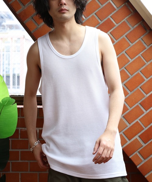 ８(eight)（エイト）の「ワッフルタンクトップ（タンクトップ・メンズ・ブラック系その他3/ブラック系その他2/ホワイト系その他3/ホワイト系その他2/ブラック系その他/ホワイト系その他・MEDIUM/LARGE）」の16枚目の写真