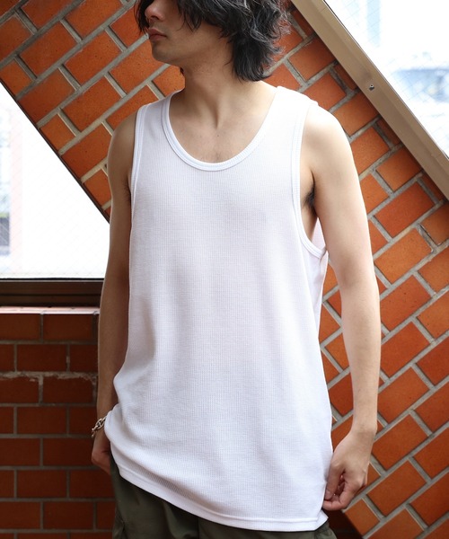 ８(eight)（エイト）の「ワッフルタンクトップ（タンクトップ・メンズ・ブラック系その他3/ブラック系その他2/ホワイト系その他3/ホワイト系その他2/ブラック系その他/ホワイト系その他・MEDIUM/LARGE）」の17枚目の写真