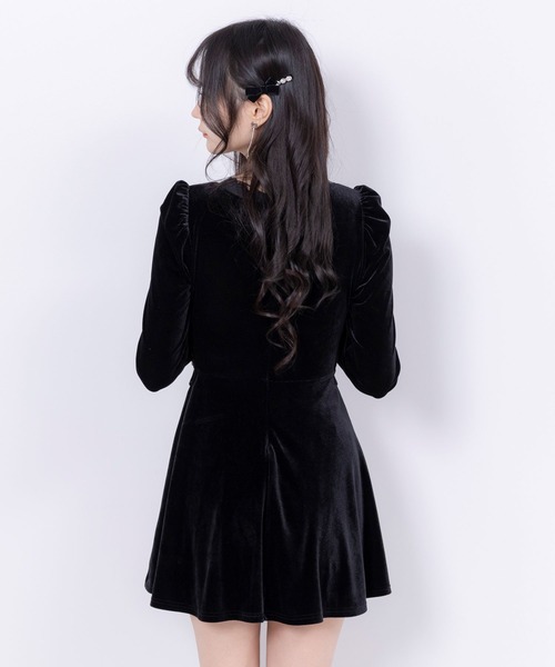 DearMyLoveMillor（ディアマイラブミラー）の「クラシカルミニドレス（ワンピース・レディース・ホワイト/ブラック・MEDIUM/LARGE/LL）」の19枚目の写真