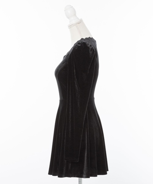 DearMyLoveMillor（ディアマイラブミラー）の「クラシカルミニドレス（ワンピース・レディース・ホワイト/ブラック・MEDIUM/LARGE/LL）」の13枚目の写真