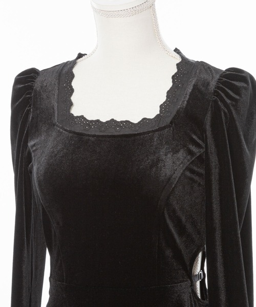 DearMyLoveMillor（ディアマイラブミラー）の「クラシカルミニドレス（ワンピース・レディース・ホワイト/ブラック・MEDIUM/LARGE/LL）」の12枚目の写真