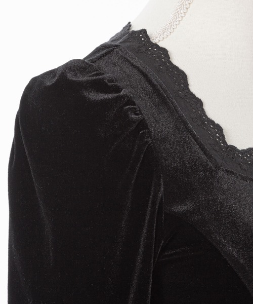 DearMyLoveMillor（ディアマイラブミラー）の「クラシカルミニドレス（ワンピース・レディース・ホワイト/ブラック・MEDIUM/LARGE/LL）」の11枚目の写真