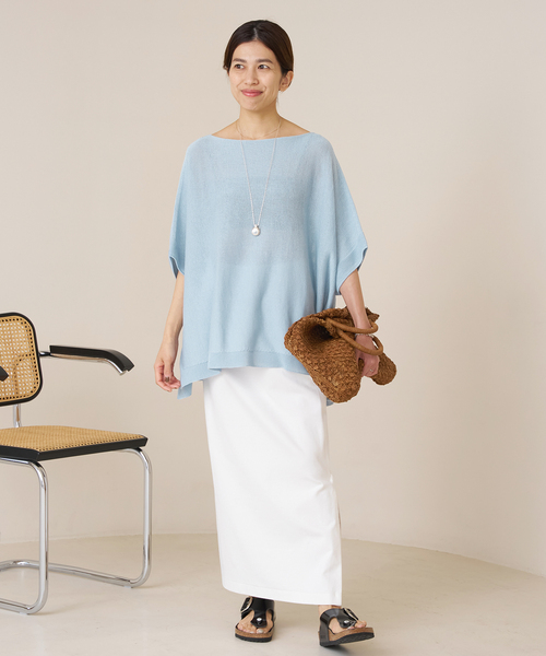 IENA（イエナ）の「《追加》コットンギマポンチョプルオーバー