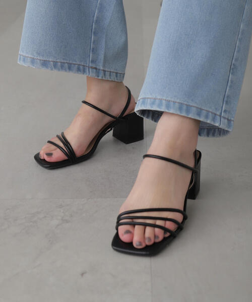 FREE'S MART（フリーズマート）の「◆ストラップサンダル（サンダル・レディース・ブラック/グレー/イエロー・MEDIUM/SMALL）」の12枚目の写真