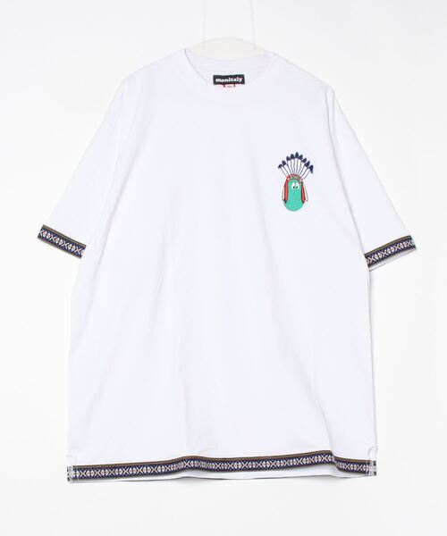 MONITALY（モニタリー）の「MONITALY/モニタリー Cinta Tee/ワンポイント ロゴ Tシャツ（Tシャツ/カットソー・メンズ・ブラック/オフホワイト・X-LARGE/LARGE/MEDIUM）」の2枚目の写真