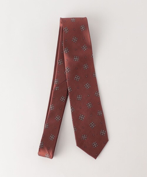 green label relaxing(グリーンレーベルリラクシング)の「GLR シルク④ 8.0cm コモン2 ネクタイ(ネクタイ・メンズ・オレンジ系その他/ケリー/ネイビー・FREE)」の1枚目の写真