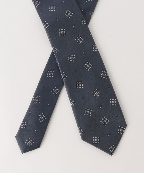 green label relaxing(グリーンレーベルリラクシング)の「GLR シルク④ 8.0cm コモン2 ネクタイ(ネクタイ・メンズ・オレンジ系その他/ケリー/ネイビー・FREE)」の5枚目の写真